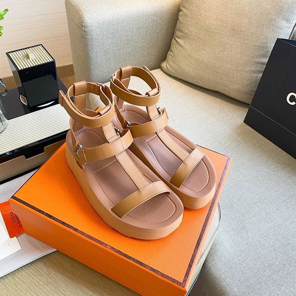 夏のお出かけに♪テクノ サンダル【エルメス 偽物】Enid Sandal H221033ZA3360激安送料無料